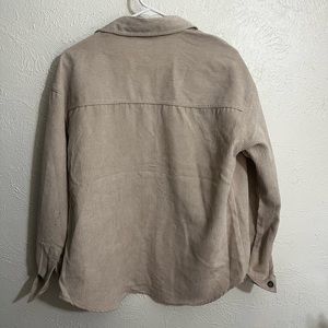 Medium cream corduroy button down shirt